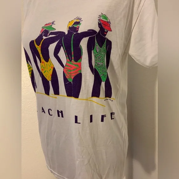 NWOT Eillat Beach Life T-Shirt Top- Size Large - Picture 2 of 7